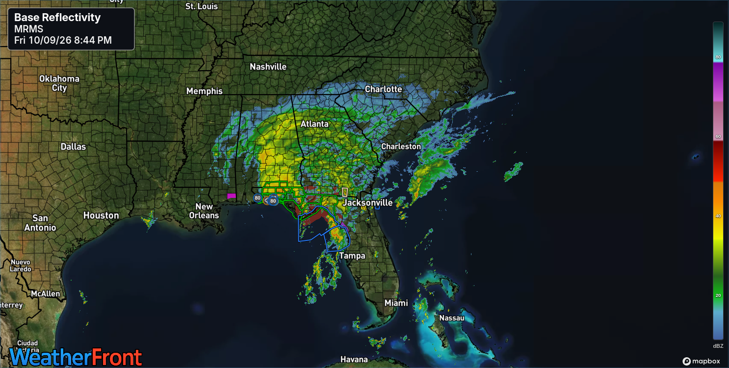 Huricane ISAIAS landfall radar